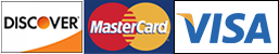 Discover, MasterCard and Visa Card Logos